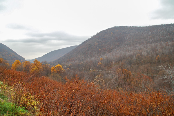 Conemaugh river valley South of Johnstown